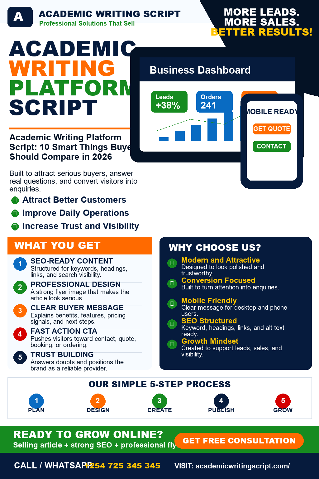 Academic Writing Platform Script