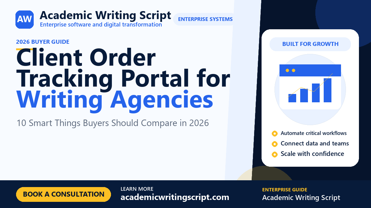 Client Order Tracking Portal for Writing Agencies by Academic Writing Script