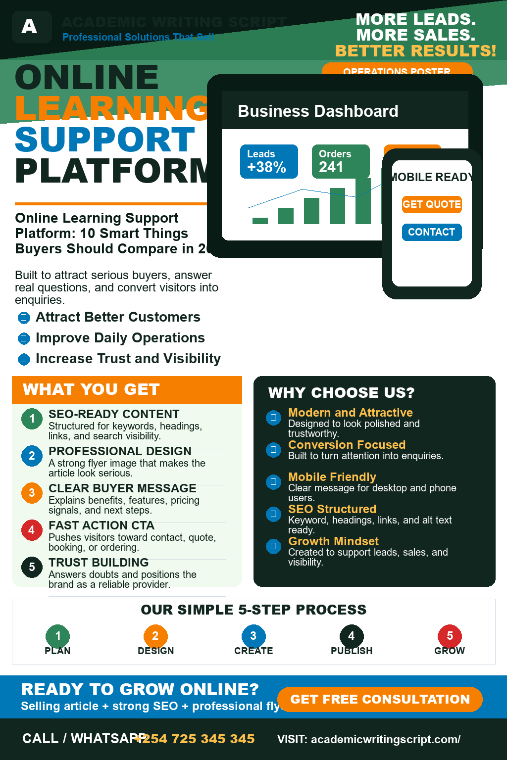 Online Learning Support Platform