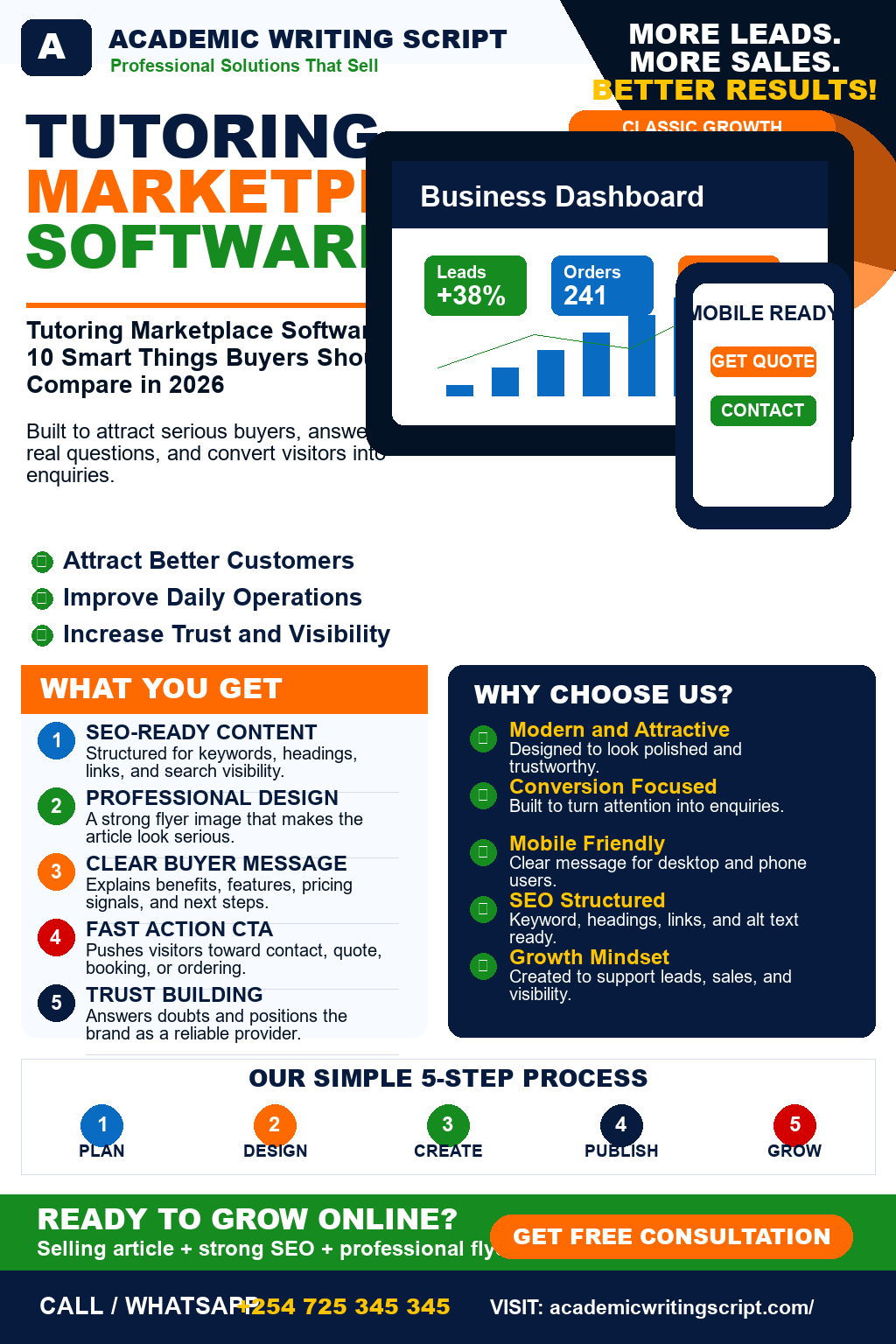 Tutoring Marketplace Software